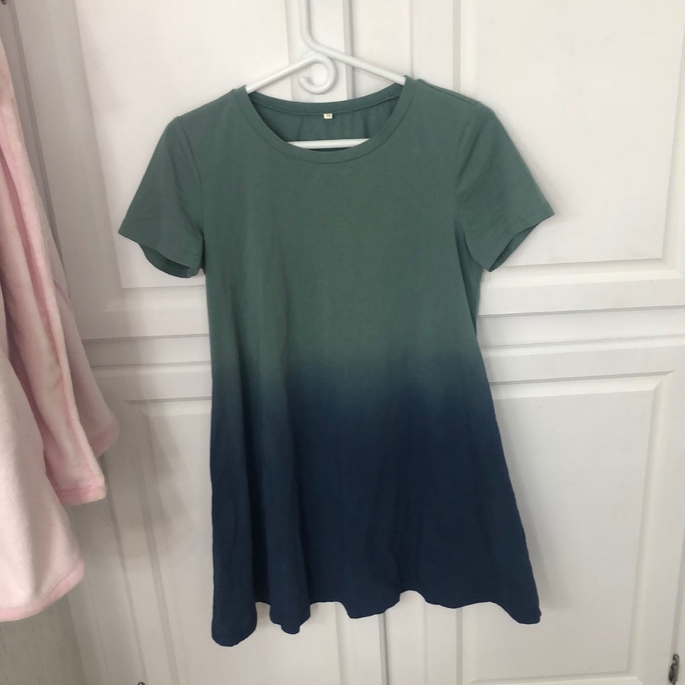 Ombré t shirt dress